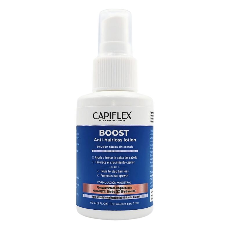 Loción Capiflex Boost anticaída con Minoxidil 5%, frasco de 60 ml