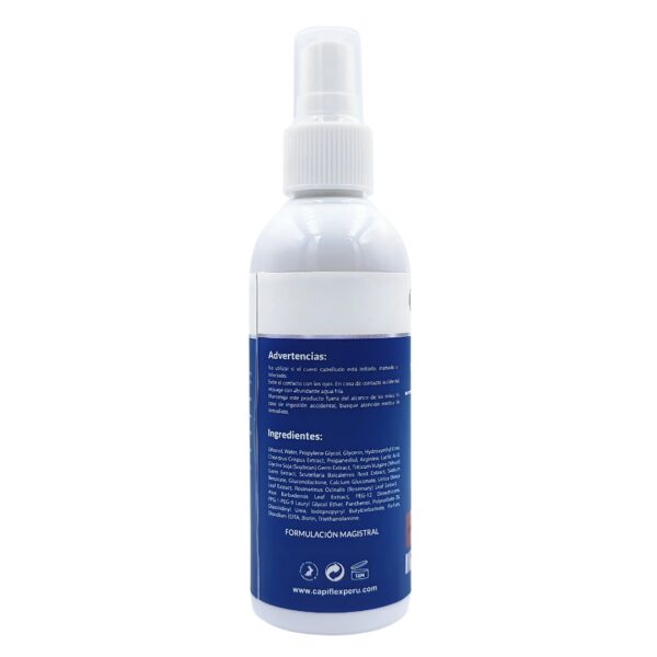 Tónico Capilar Capiflex Elixir con ingredientes naturales para fortalecer el cabello y estimular el crecimiento
