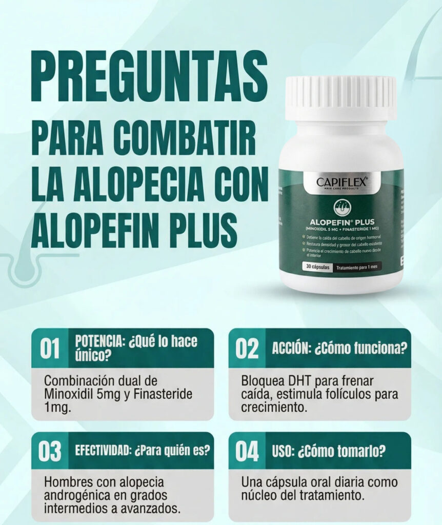 Alopefin Plus Minoxidil 5 mg y Finasteride 1 mg