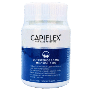 Cápsulas de Minoxidil 5 mg con Dutasteride 1 mg para alopecia avanzada