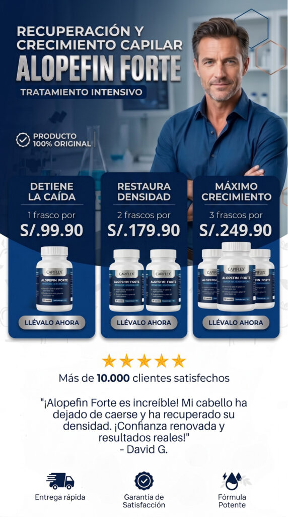 Minoxidil 5 mg y Dutasteride 0.5 mg Alopefin Forte Capiflex