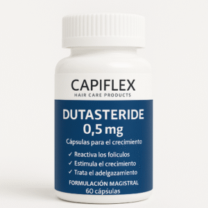 Cápsulas de Dutasteride 0.5 mg Capiflex para el tratamiento de la caída del cabello.