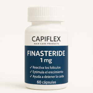 Cápsulas de Finasteride 1 mg Capiflex para el tratamiento de la caída del cabello.