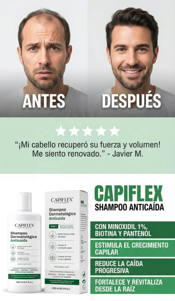 shampoo dermatologico anticaída capiflex