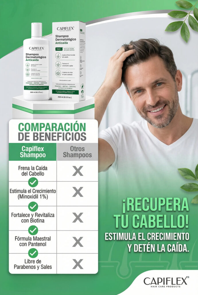 shampoo dermatologico anticaída capiflex