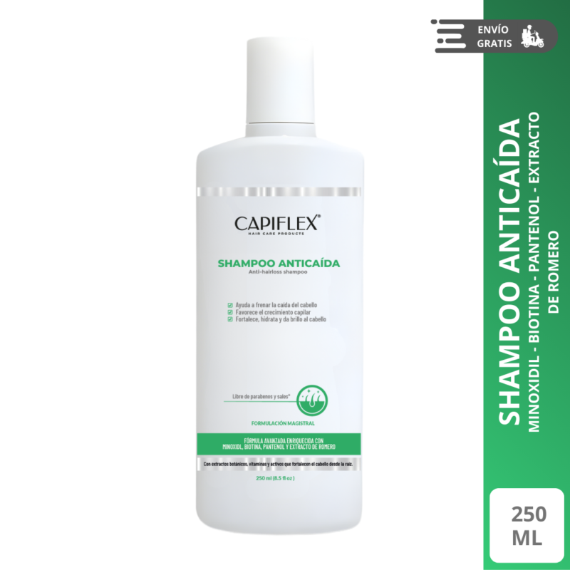 shampoo anticaída con minoxidil Capiflex