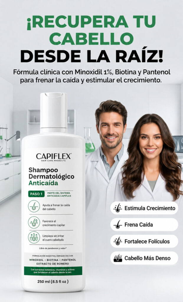 shampoo dermatologico anticaída capiflex