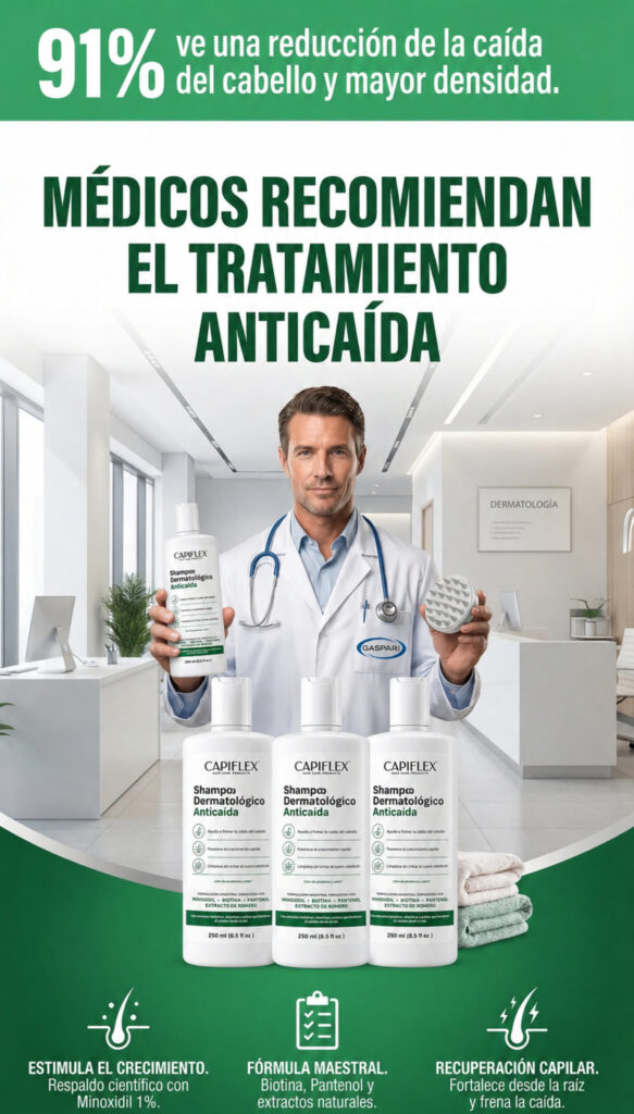 shampoo dermatologico anticaída capiflex