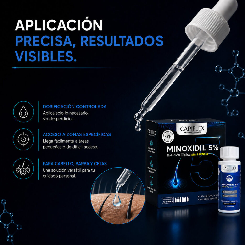 Minoxidil 5% gotero loción Capiflex